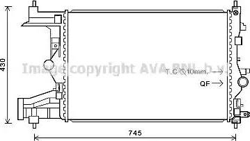 Ava Quality Cooling OL 2484 - Радіатор, охолодження двигуна avtolavka.club