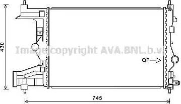 Ava Quality Cooling OL 2487 - Радіатор, охолодження двигуна avtolavka.club