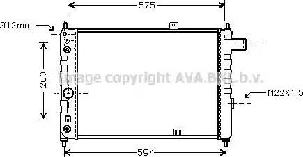 Ava Quality Cooling OL 2051 - Радіатор, охолодження двигуна avtolavka.club