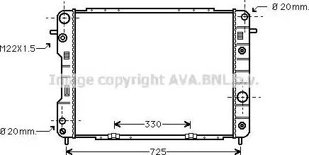 Ava Quality Cooling OL 2198 - Радіатор, охолодження двигуна avtolavka.club