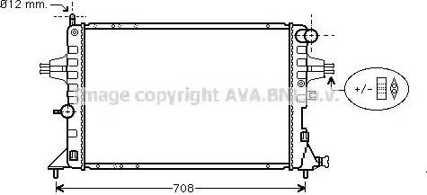 Ava Quality Cooling OL 2293 - Радіатор, охолодження двигуна avtolavka.club