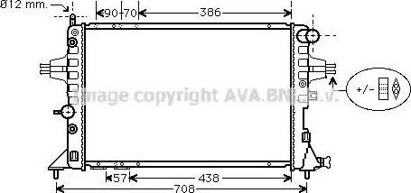 Ava Quality Cooling OL 2253 - Радіатор, охолодження двигуна avtolavka.club