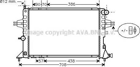 Ava Quality Cooling OL 2252 - Радіатор, охолодження двигуна avtolavka.club