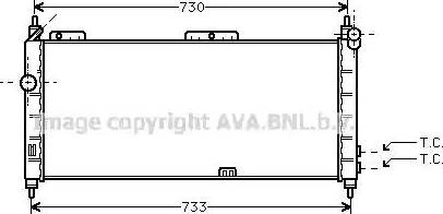 Ava Quality Cooling OL 2203 - Радіатор, охолодження двигуна avtolavka.club