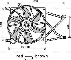 Ava Quality Cooling OL7544 - Вентилятор, охолодження двигуна avtolavka.club