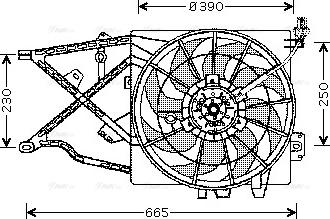 Ava Quality Cooling OL 7505 - Вентилятор, охолодження двигуна avtolavka.club