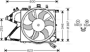 Ava Quality Cooling OL 7506 - Вентилятор, охолодження двигуна avtolavka.club