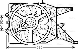 Ava Quality Cooling OL 7514 - Вентилятор, охолодження двигуна avtolavka.club