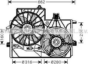 Ava Quality Cooling OL 7528 - Вентилятор, охолодження двигуна avtolavka.club