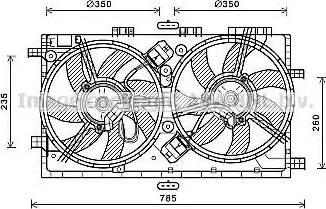 Ava Quality Cooling OL7658 - Вентилятор, охолодження двигуна avtolavka.club