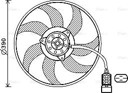 Ava Quality Cooling OL7671 - Вентилятор, охолодження двигуна avtolavka.club