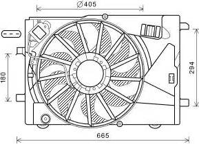 Ava Quality Cooling OL7673 - Вентилятор, охолодження двигуна avtolavka.club