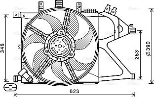 Ava Quality Cooling OL7672 - Вентилятор, охолодження двигуна avtolavka.club
