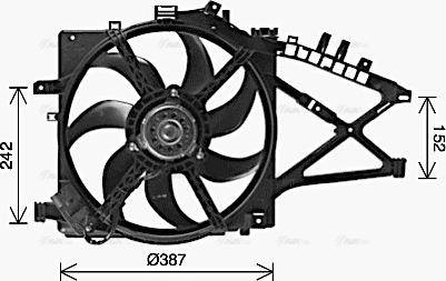 Ava Quality Cooling OL7741 - Вентилятор, охолодження двигуна avtolavka.club