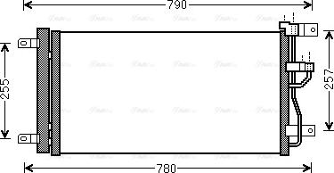 Ava Quality Cooling OLA5612D - Конденсатор, кондиціонер avtolavka.club
