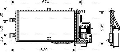 Ava Quality Cooling OLA5310D - Конденсатор, кондиціонер avtolavka.club