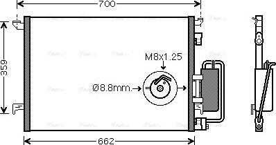 Ava Quality Cooling OLA5333D - Конденсатор, кондиціонер avtolavka.club