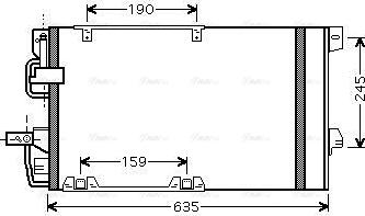 Ava Quality Cooling OLA5326D - Конденсатор, кондиціонер avtolavka.club