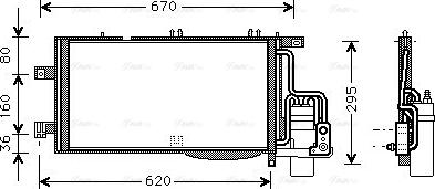 Ava Quality Cooling OLA5370D - Конденсатор, кондиціонер avtolavka.club