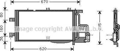 Ava Quality Cooling OLA5370 - Конденсатор, кондиціонер avtolavka.club