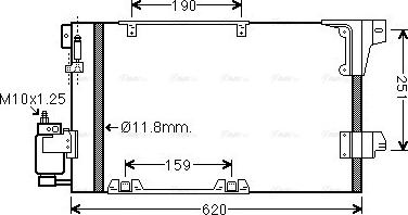 Ava Quality Cooling OLA5251D - Конденсатор, кондиціонер avtolavka.club