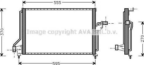 Ava Quality Cooling OLA5209 - Конденсатор, кондиціонер avtolavka.club