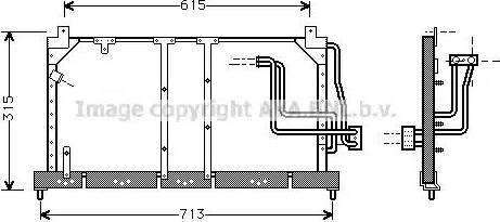 Ava Quality Cooling OLA5224 - Конденсатор, кондиціонер avtolavka.club