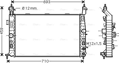 Ava Quality Cooling OLA2431 - Радіатор, охолодження двигуна avtolavka.club