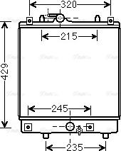 Ava Quality Cooling OLA2542 - Радіатор, охолодження двигуна avtolavka.club