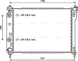 Ava Quality Cooling OLA2626 - Радіатор, охолодження двигуна avtolavka.club