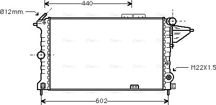 Ava Quality Cooling OLA2119 - Радіатор, охолодження двигуна avtolavka.club