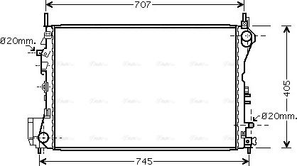 Ava Quality Cooling OLA2395 - Радіатор, охолодження двигуна avtolavka.club