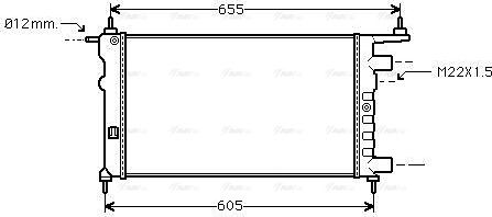 Ava Quality Cooling OLA2261 - Радіатор, охолодження двигуна avtolavka.club