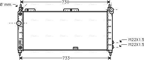 Ava Quality Cooling OLA2200 - Радіатор, охолодження двигуна avtolavka.club