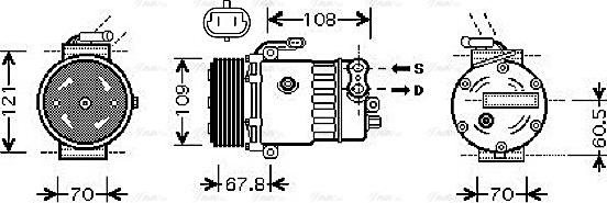 Ava Quality Cooling OL K139 - Компресор, кондиціонер avtolavka.club