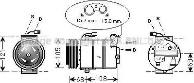 Ava Quality Cooling OL K138 - Компресор, кондиціонер avtolavka.club