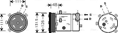 Ava Quality Cooling OLAK280 - Компресор, кондиціонер avtolavka.club