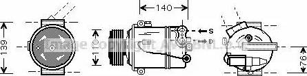 Ava Quality Cooling OL K410 - Компресор, кондиціонер avtolavka.club