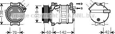 Ava Quality Cooling OLK543 - Компресор, кондиціонер avtolavka.club