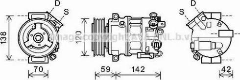 Ava Quality Cooling OLK576 - Компресор, кондиціонер avtolavka.club