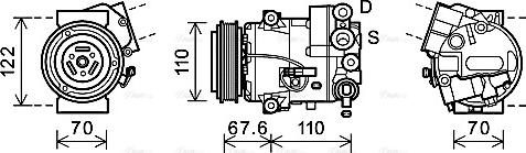 Ava Quality Cooling OLK606 - Компресор, кондиціонер avtolavka.club