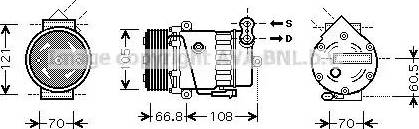 Ava Quality Cooling OL K389 - Компресор, кондиціонер avtolavka.club