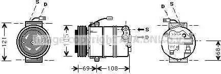 Ava Quality Cooling OL K373 - Компресор, кондиціонер avtolavka.club