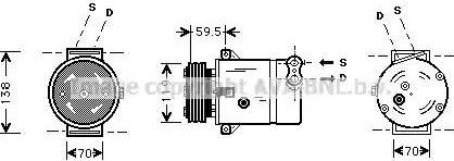 Ava Quality Cooling OL K273 - Компресор, кондиціонер avtolavka.club