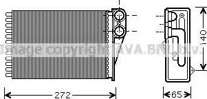 Ava Quality Cooling PE6292 - Теплообмінник, опалення салону avtolavka.club