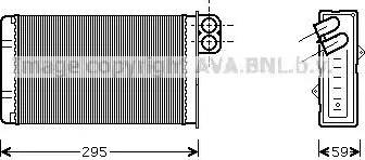 Ava Quality Cooling PE 6240 - Теплообмінник, опалення салону avtolavka.club