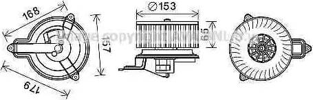 Ava Quality Cooling PE8391 - Електродвигун, вентиляція салону avtolavka.club