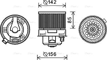 Ava Quality Cooling PE8371 - Вентилятор салону avtolavka.club