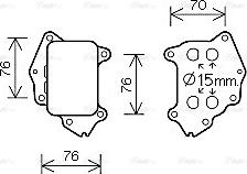 Ava Quality Cooling PE3396 - Масляний радіатор, рухове масло avtolavka.club