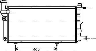 Ava Quality Cooling PE 2099 - Радіатор, охолодження двигуна avtolavka.club